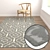 Versatile Carpet Set with High-Quality Textures 3D model small image 5