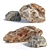 Scanned Landscape Stones with High-Resolution Textures 3D model small image 1