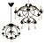 Vintage Elegance: Anevita 9-Light Chandelier 3D model small image 1