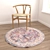 Versatile Round Carpet Set 3D model small image 4