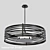 Tempest 8-Light Drum Chandelier 3D model small image 1