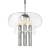 Sleek Glass Pendant Lamp 3D model small image 1