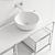 Nic Design Velo 131 Vanity Unit: Stylish, Modular Design 3D model small image 5