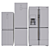 Samsung Refrigerator Set: Flex™ 4-Door, Inverter 2-Door, RB5000A 3D model small image 5