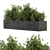 Concrete Box Outdoor Tree Set 3D model small image 2