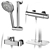 Gustavsberg Set 110: Elegant Shower Systems 3D model small image 2