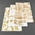Assorted Set of 6 Carpets 3D model small image 1