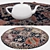 Versatile Round Carpet Set 3D model small image 3