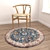 6pc Round Carpets Set 54 3D model small image 4