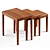 Zara Home Wooden Tables Set 3D model small image 6