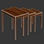 Zara Home Wooden Tables Set 3D model small image 7