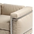 Modern Lc2 Poltrona Armchair: Sleek Comfort by Cassina 3D model small image 3