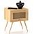 Multi-functional Wood Side Table 3D model small image 2