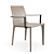 Elegant Adriatic Dining Arm Chair 3D model small image 1