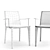 Elegant Adriatic Dining Arm Chair 3D model small image 5