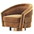 Luxury Swivel Chair: Le Vante 3D model small image 3