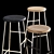 Title: HAY Cornet Bar Stool: Sleek & Stylish 3D model small image 7