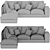 Denver Left-hand Corner Sofa | Comfortable and Stylish 3D model small image 3