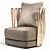 Cantori Twist ArmChair: High Detail and Quality 3D model small image 2