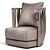 Cantori Twist ArmChair: High Detail and Quality 3D model small image 4