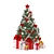 Festive Christmas Tree Set | Decorations & Gifts 3D model small image 2