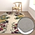 Luxury Textured Carpets Set 3D model small image 5