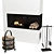 EICHHOLTZ FireBird Fireplace 3D model small image 2