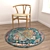 Round Carpets Set 57 3D model small image 4