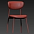 Elegant Petal Dining Chair 3D model small image 3