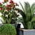 Elegant Floral Planter Box 3D model small image 2