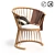 Natural Elegance: Raggi Oak Armchair 3D model small image 1