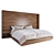 Wooden Headboard Bed - 2100*2100 3D model small image 6