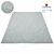 Beige Turquoise Rug: High-Quality Texture 3D model small image 1