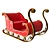 Title: Festive Santa Sleigh Display 3D model small image 1