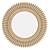 Natural Round Rattan Mirror 3D model small image 1