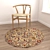 Round Carpets Set: Variety and Realism 3D model small image 4
