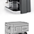 "DELONGHI" Cappuccino & Espresso Coffee Machine - BCO430 3D model small image 7