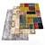 Modern Rugs Set - 5 Pieces | High-Quality Textures 3D model small image 1
