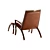 Elegant Comfort Armchair 3D model small image 3