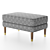 Parker Knoll Fitzroy Footstool - Elegantly Designed and Stylish 3D model small image 2