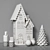 Elegant Creme Brulee Decor Set 3D model small image 4