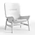 Elegant IKEA VEDBO Armchair 3D model small image 3