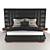 Modern Designer Amazon Bed Set 3D model small image 2