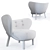 Cozy Little Petra Armchair 3D model small image 5