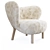 Cozy Little Petra Armchair 3D model small image 8