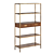 Elegant Carob Wood Bookcase: Jude 3D model small image 1