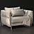 Modern Domino ArmChair: High Detail & Quality 3D model small image 5