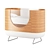 Modern Convertible Cot: Three Adjustable Models 3D model small image 3