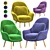 Modern Tomorrov Armchair 3D model small image 2