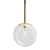 Modern Glass Ball Pendant Light 3D model small image 2